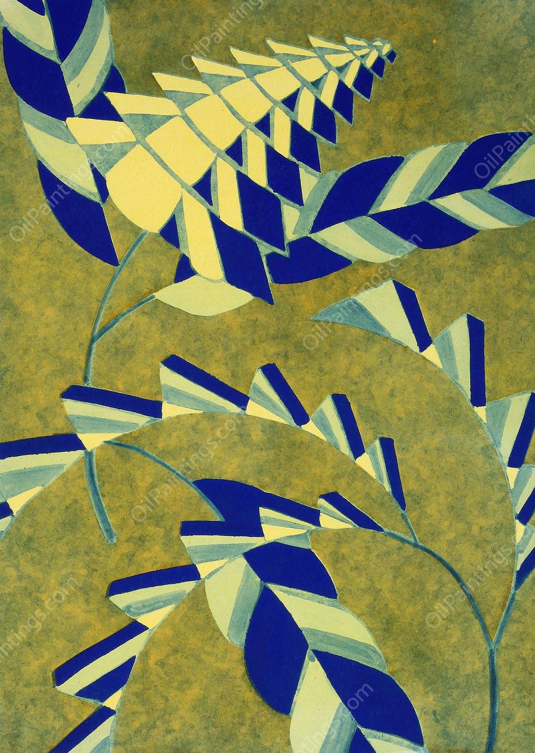 Prismes-29  by Emile-Allain Seguy - Hand-Painted Oil Painting Reproduction