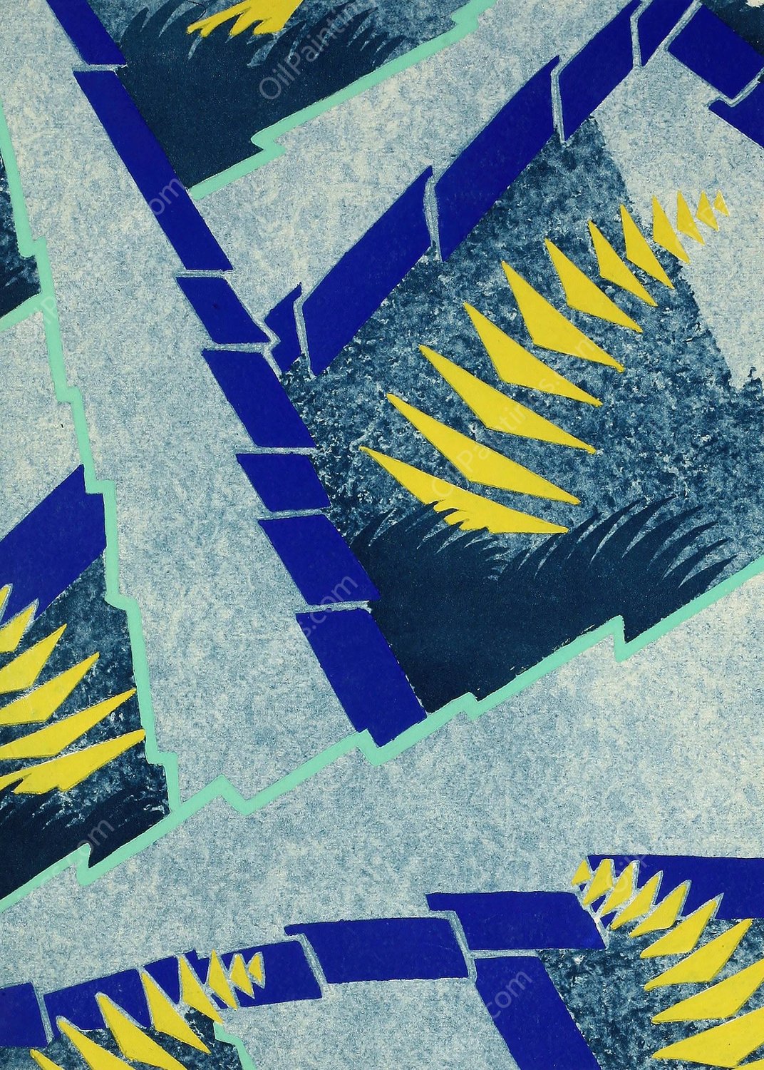 Prismes-39  by Emile-Allain Seguy - Hand-Painted Oil Painting Reproduction