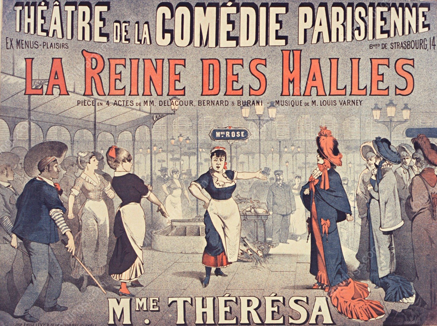 La Reine des Halles  by Emile Levy - Hand-Painted Oil Painting Reproduction