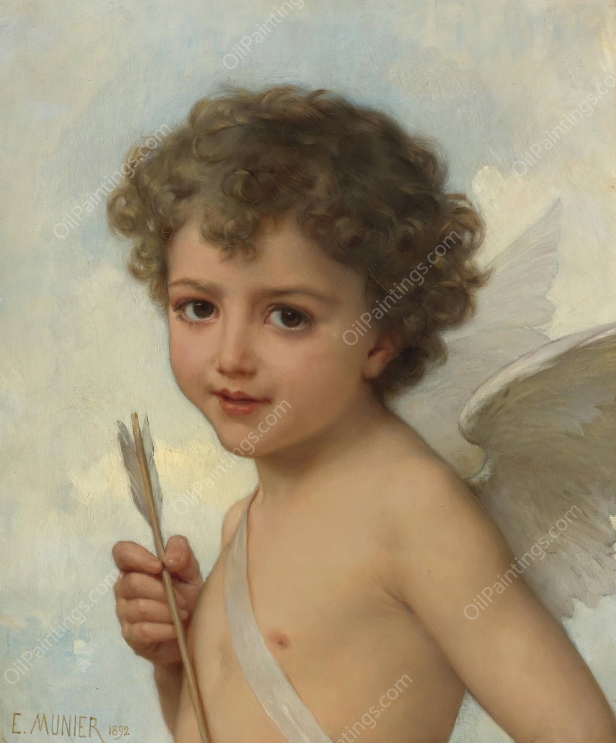 Amour  by Emile Munier - Hand-Painted Oil Painting Reproduction