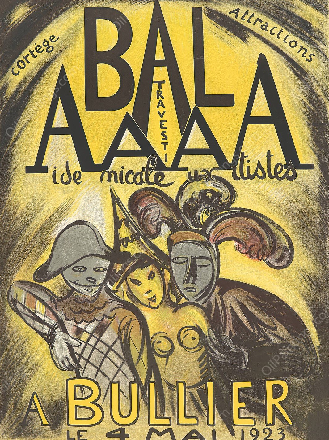 Bal AAAA  by Emile Othon Friesz - Hand-Painted Oil Painting Reproduction