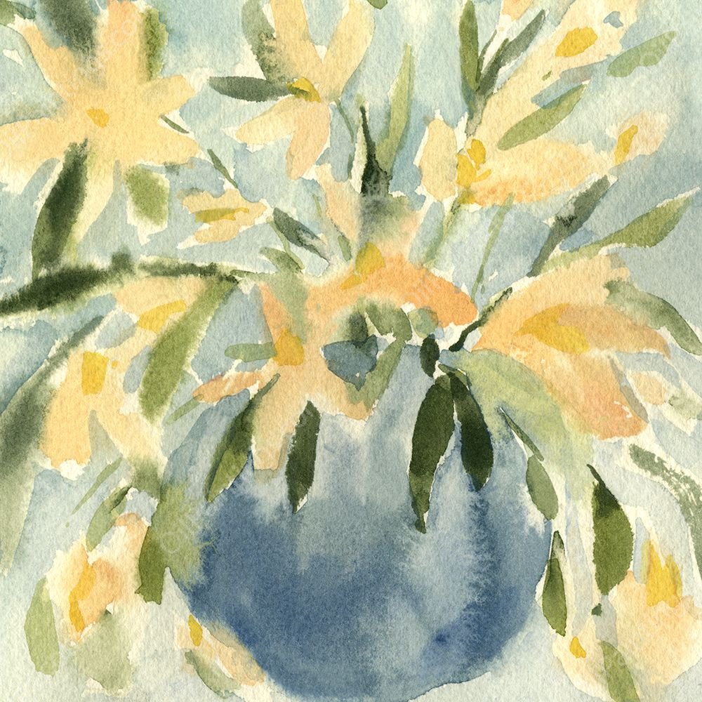 Basic Blooms I by Emma Caroline - Hand-Painted Oil Painting Reproduction