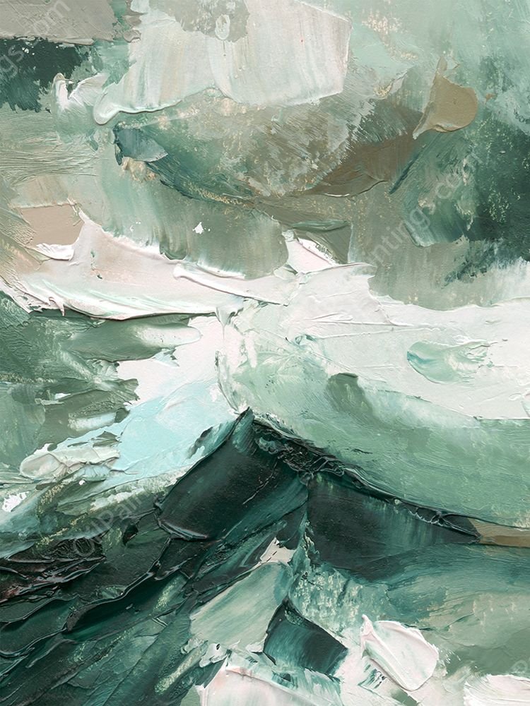 Crashing II by Emma Caroline - Hand-Painted Oil Painting Reproduction