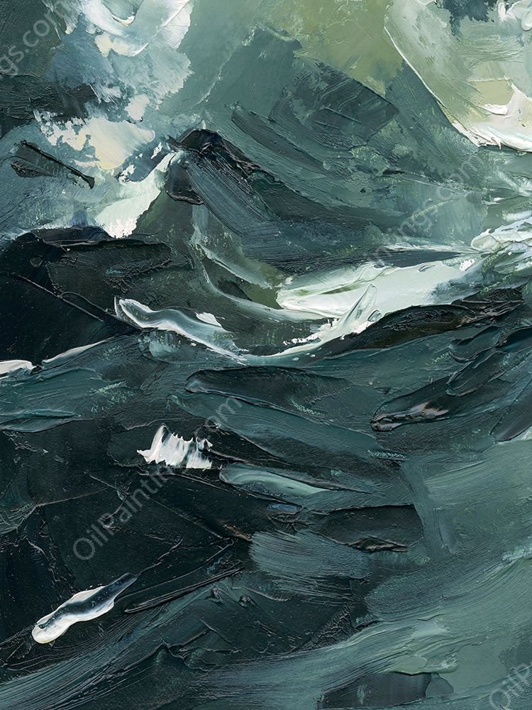 Lost in the Sea I by Emma Caroline - Hand-Painted Oil Painting Reproduction