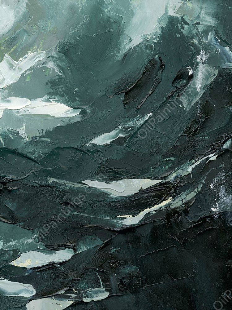 Lost in the Sea II by Emma Caroline - Hand-Painted Oil Painting Reproduction