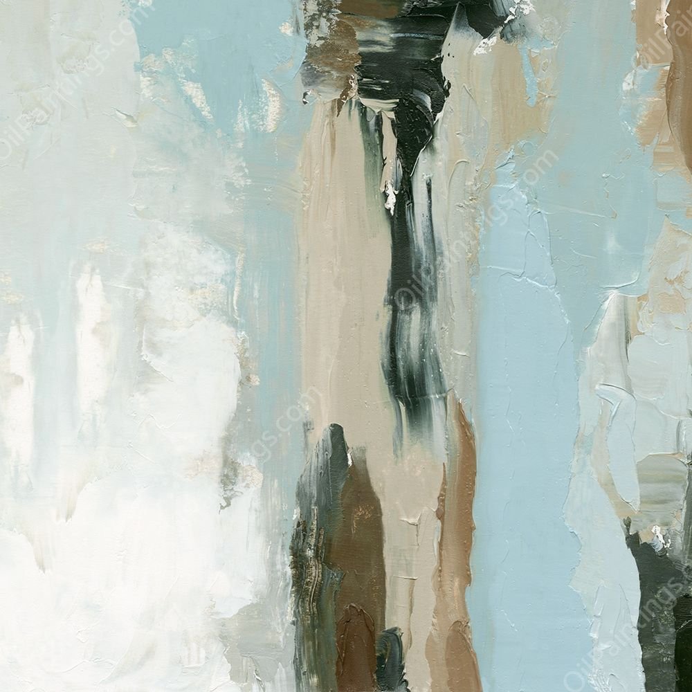 Neutral Landslide II by Emma Caroline - Hand-Painted Oil Painting Reproduction