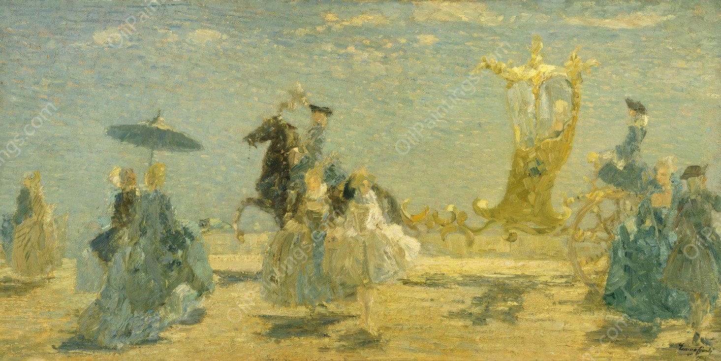 Symphony in Blue by Emma Ciardi - Hand-Painted Oil Painting Reproduction