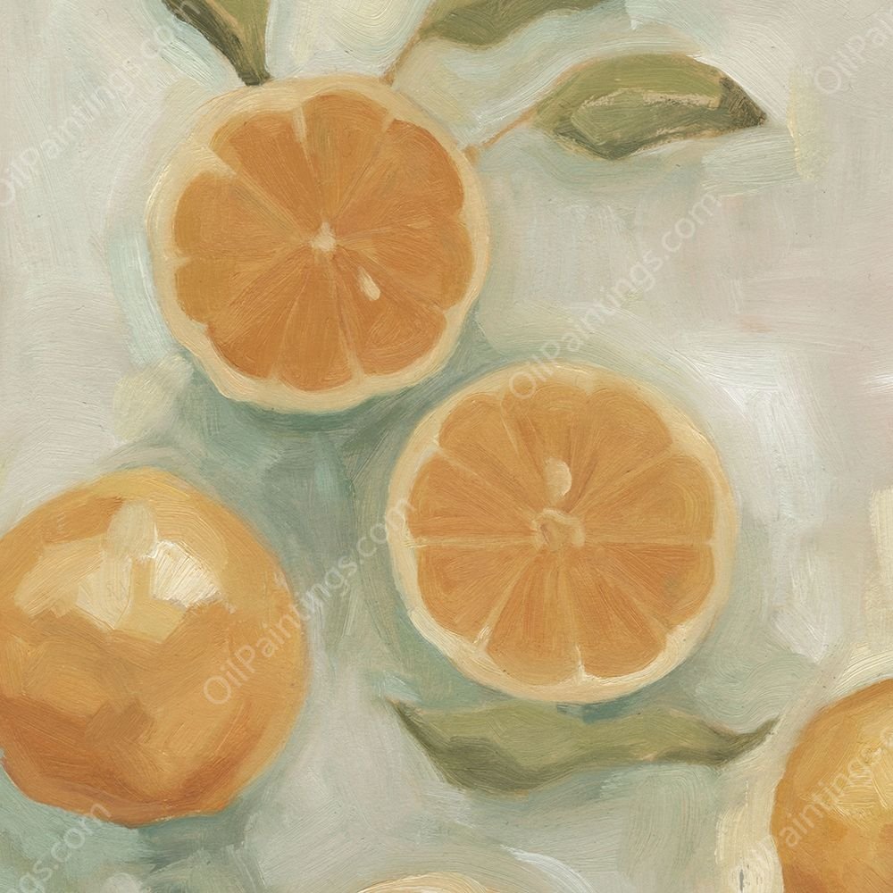 Citrus Study in Oil I by Emma Scarvey - Hand-Painted Oil Painting Reproduction