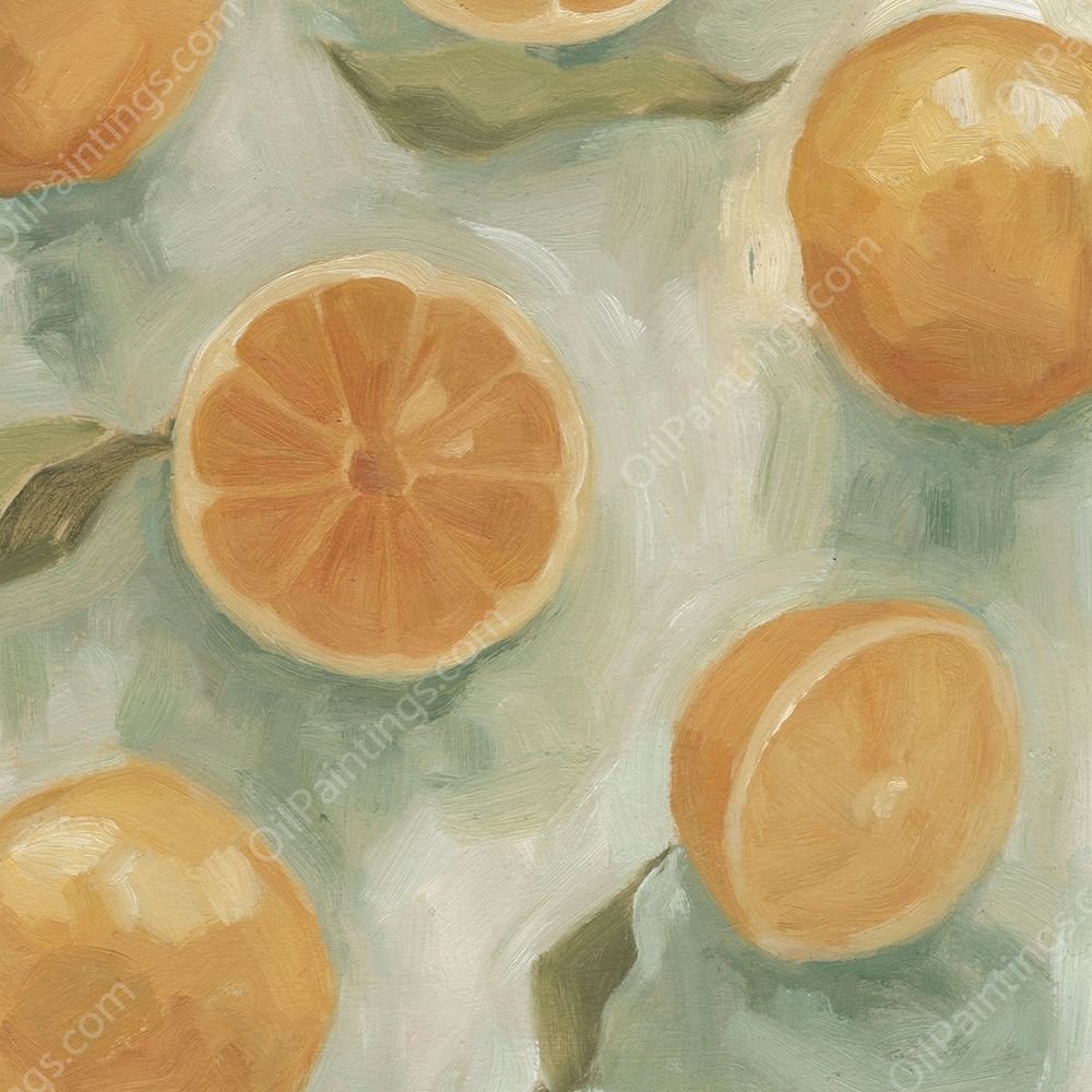 Citrus Study in Oil II by Emma Scarvey - Hand-Painted Oil Painting Reproduction