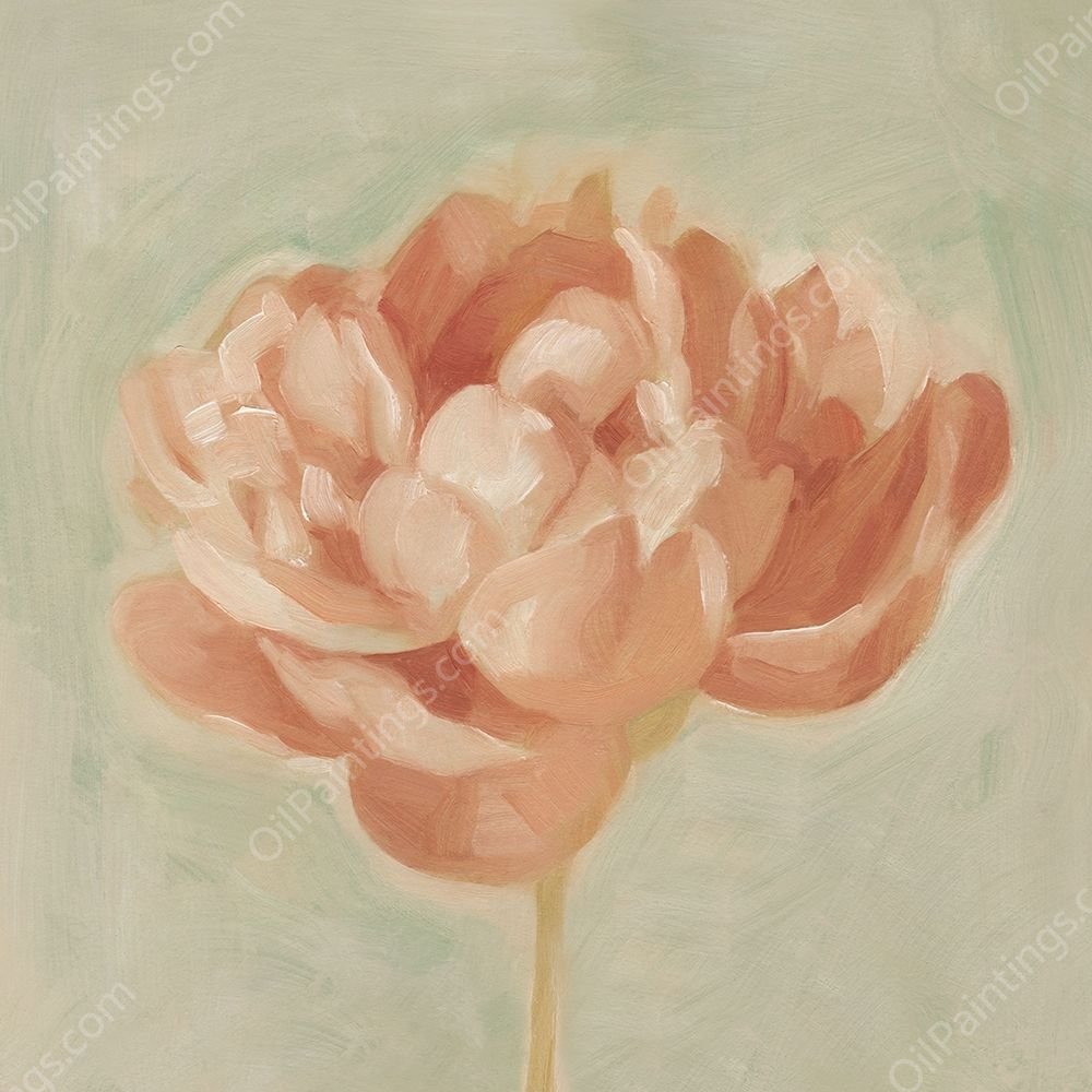 Spring Peony I by Emma Scarvey - Hand-Painted Oil Painting Reproduction
