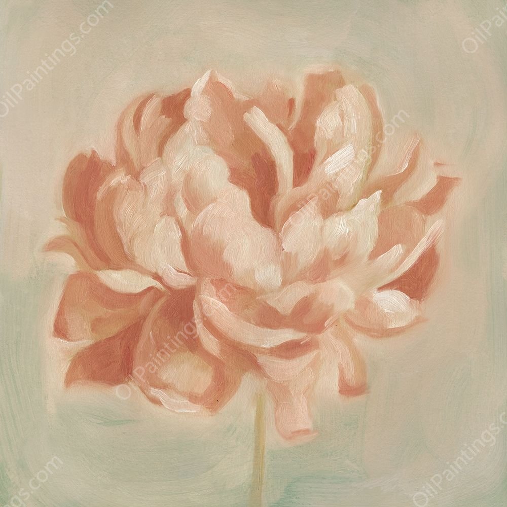 Spring Peony II by Emma Scarvey - Hand-Painted Oil Painting Reproduction