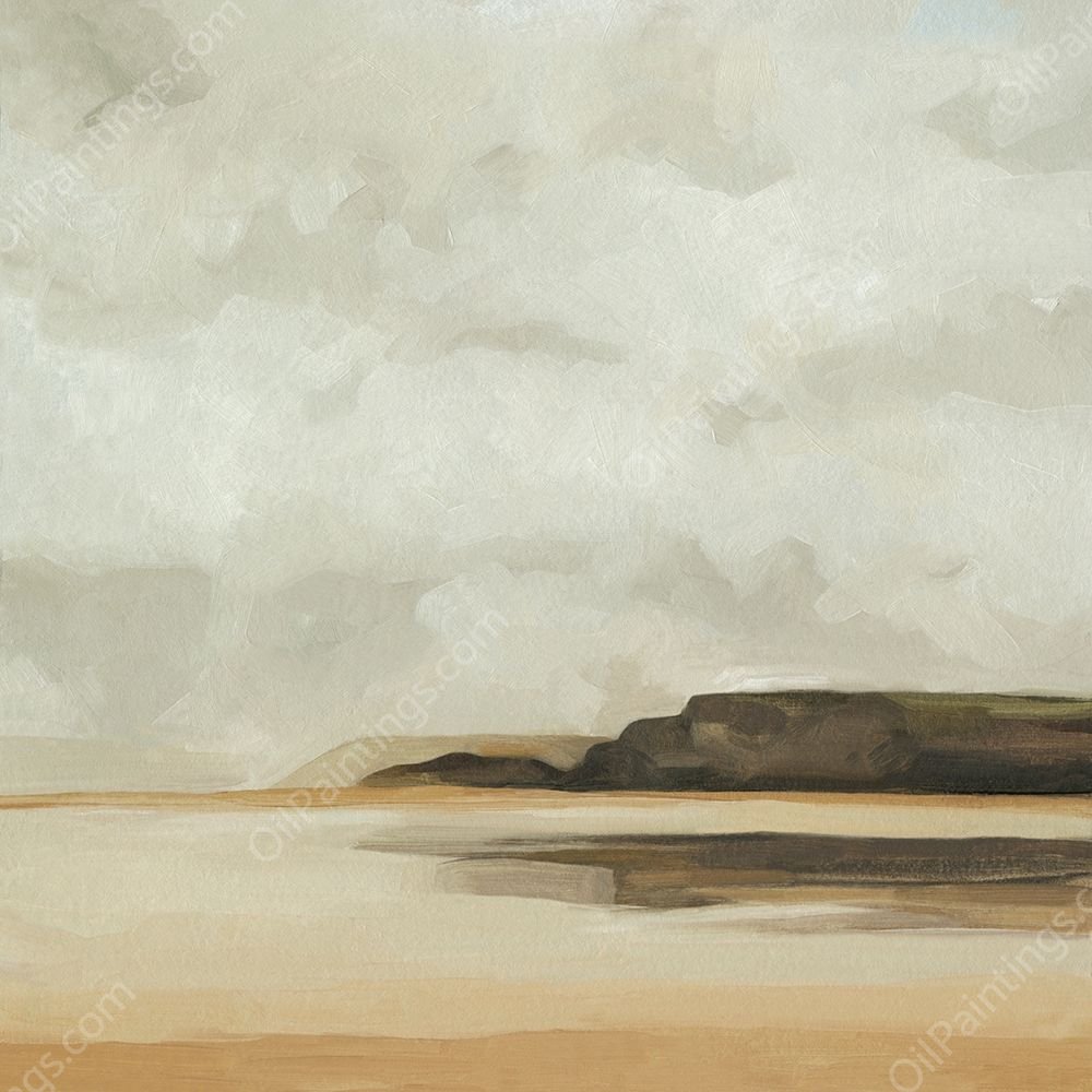 Wattwanderung I by Emma Scarvey - Hand-Painted Oil Painting Reproduction