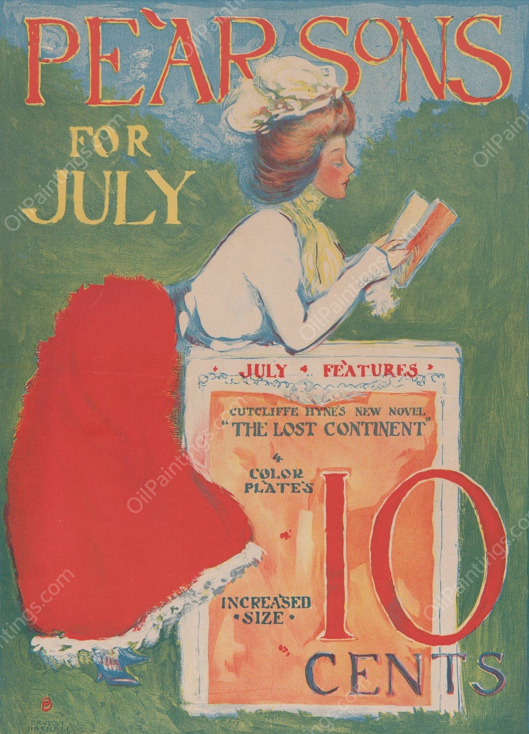 Pearsons for July  by Ernest Haskell - Hand-Painted Oil Painting Reproduction