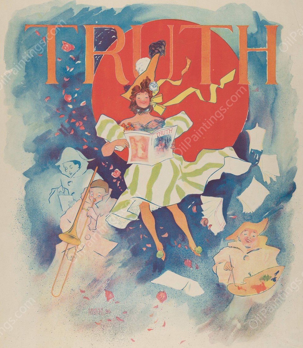 Truth  by Ernest Haskell - Hand-Painted Oil Painting Reproduction