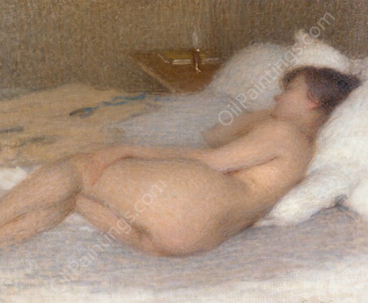 Femme Nue by Ernest Joseph Laurent - Hand-Painted Oil Painting Reproduction