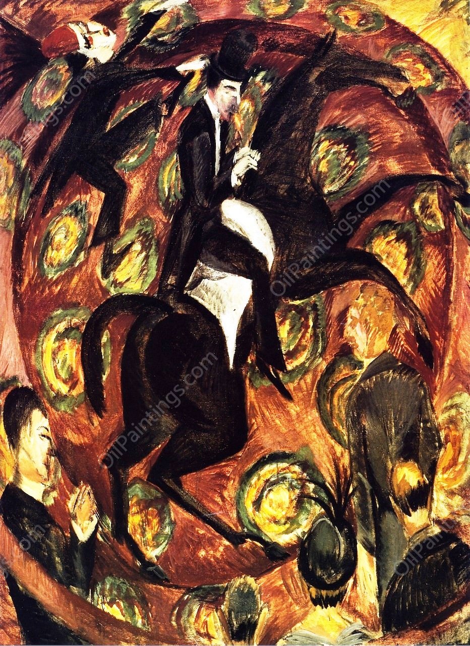 Circus Rider by Ernst Ludwig Kirchner - Hand-Painted Oil Painting Reproduction