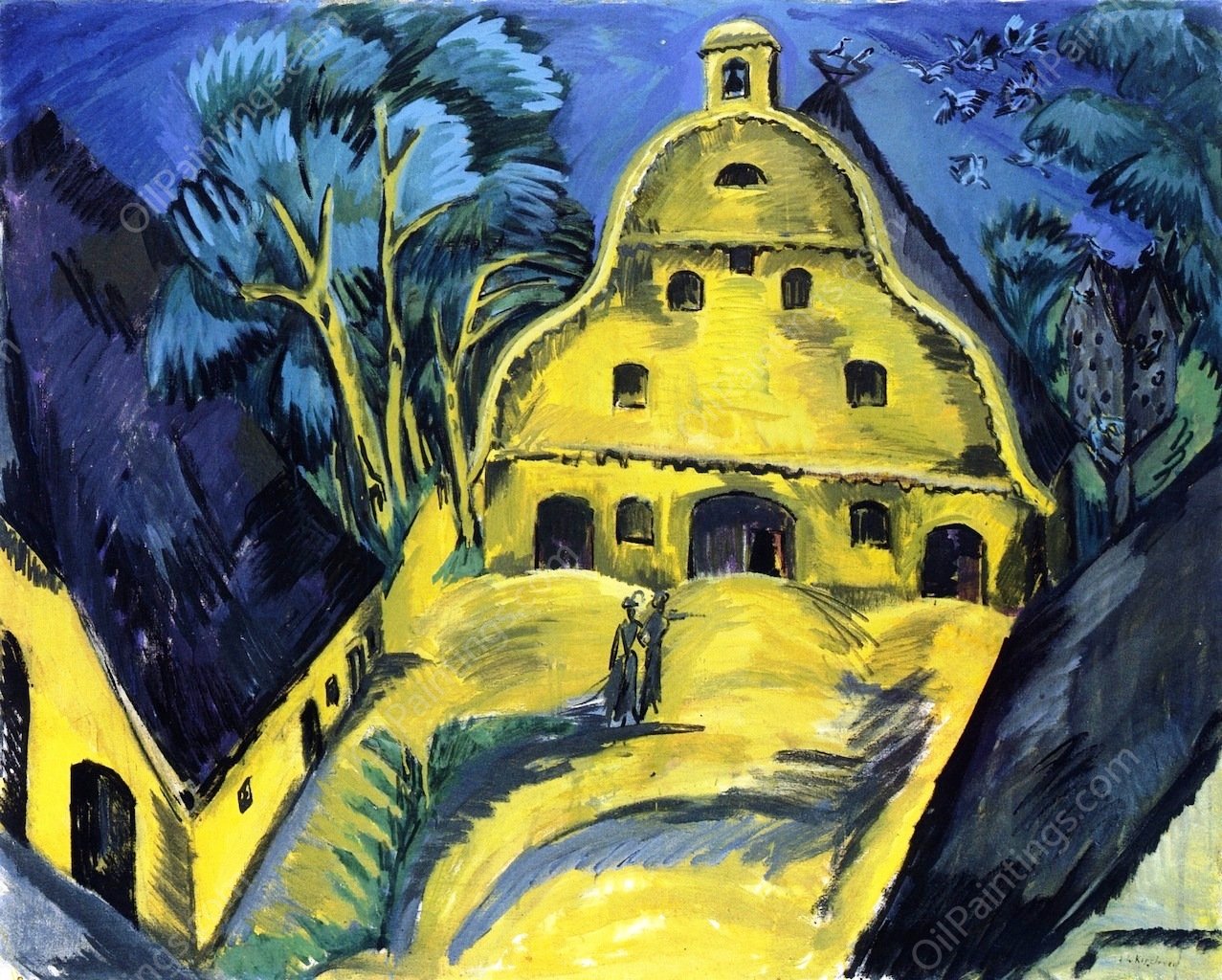 Gut Staberhof, Fahmarn I by Ernst Ludwig Kirchner - Hand-Painted Oil Painting Reproduction
