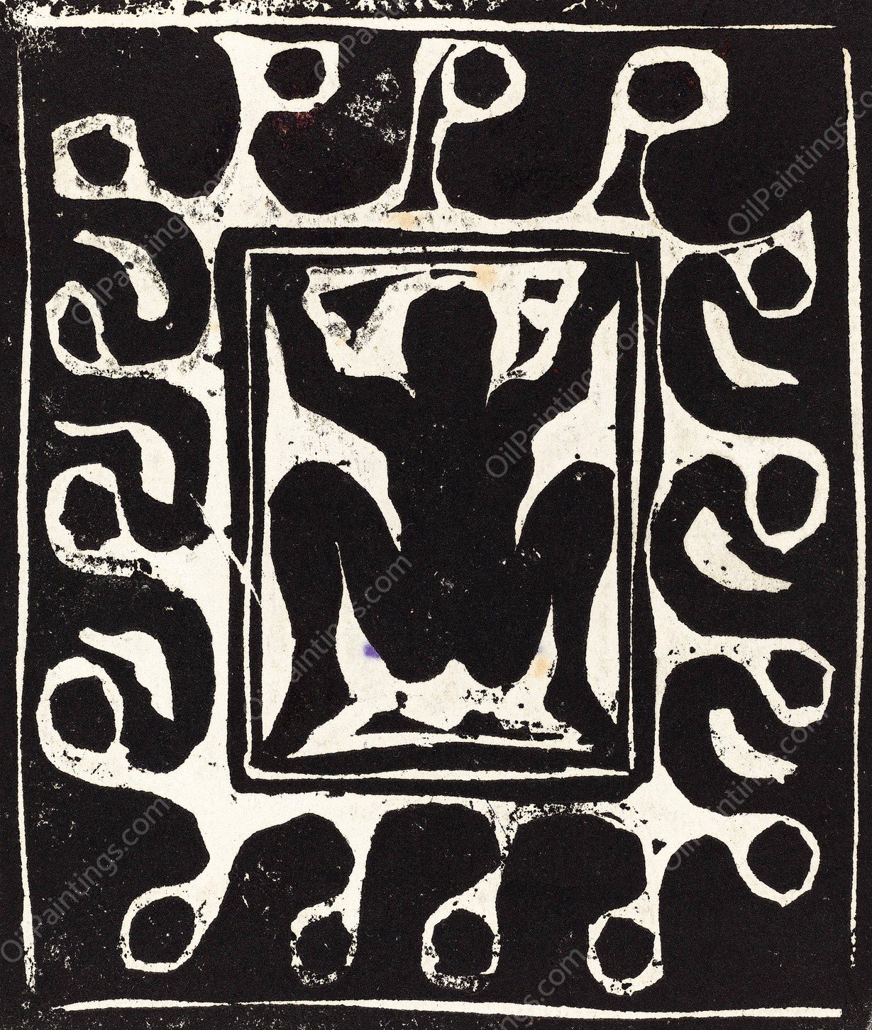 Nude Dancer  by Ernst Ludwig Kirchner - Hand-Painted Oil Painting Reproduction