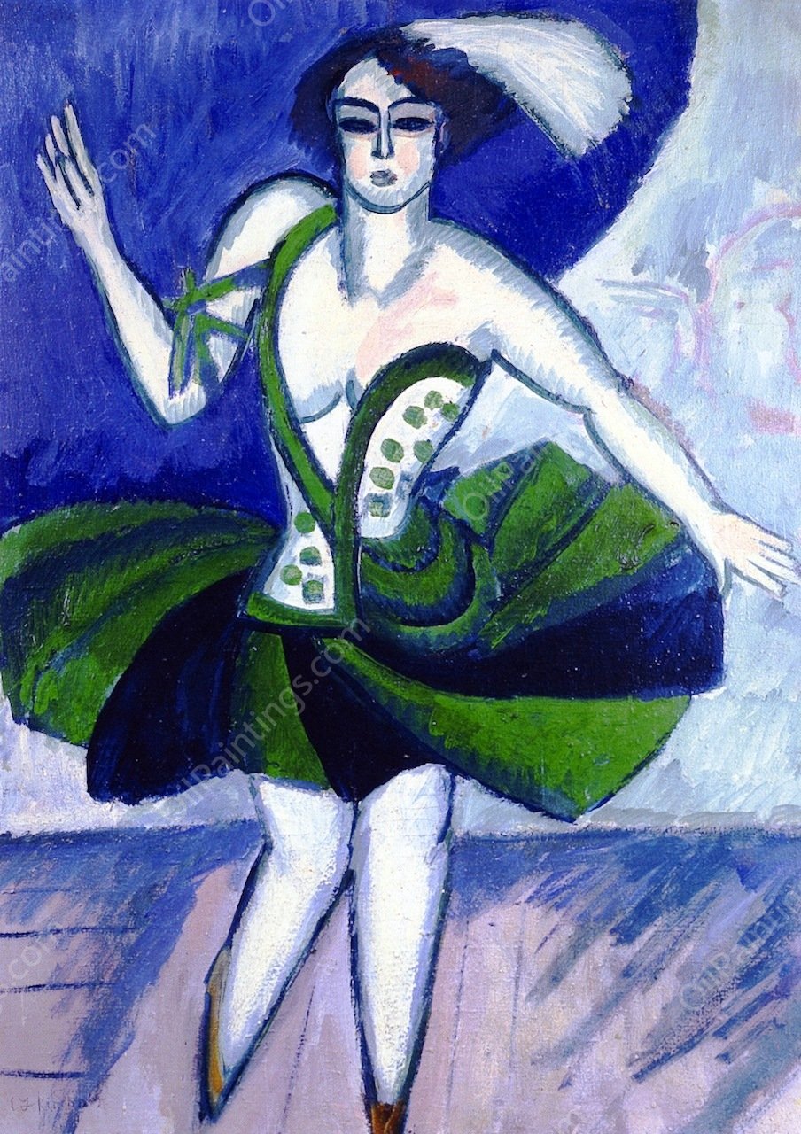 The Russian Dancer Mela by Ernst Ludwig Kirchner - Hand-Painted Oil Painting Reproduction
