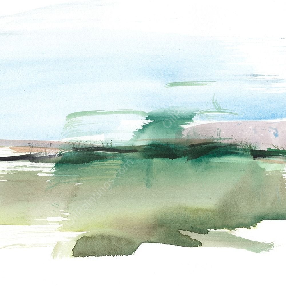 Abstract Wetland II by Ethan Harper - Hand-Painted Oil Painting Reproduction