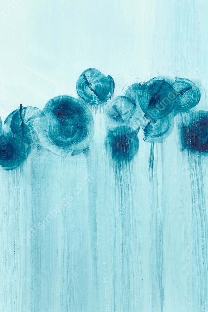 Abstract Wildflowers I by Ethan Harper - Hand-Painted Oil Painting Reproduction