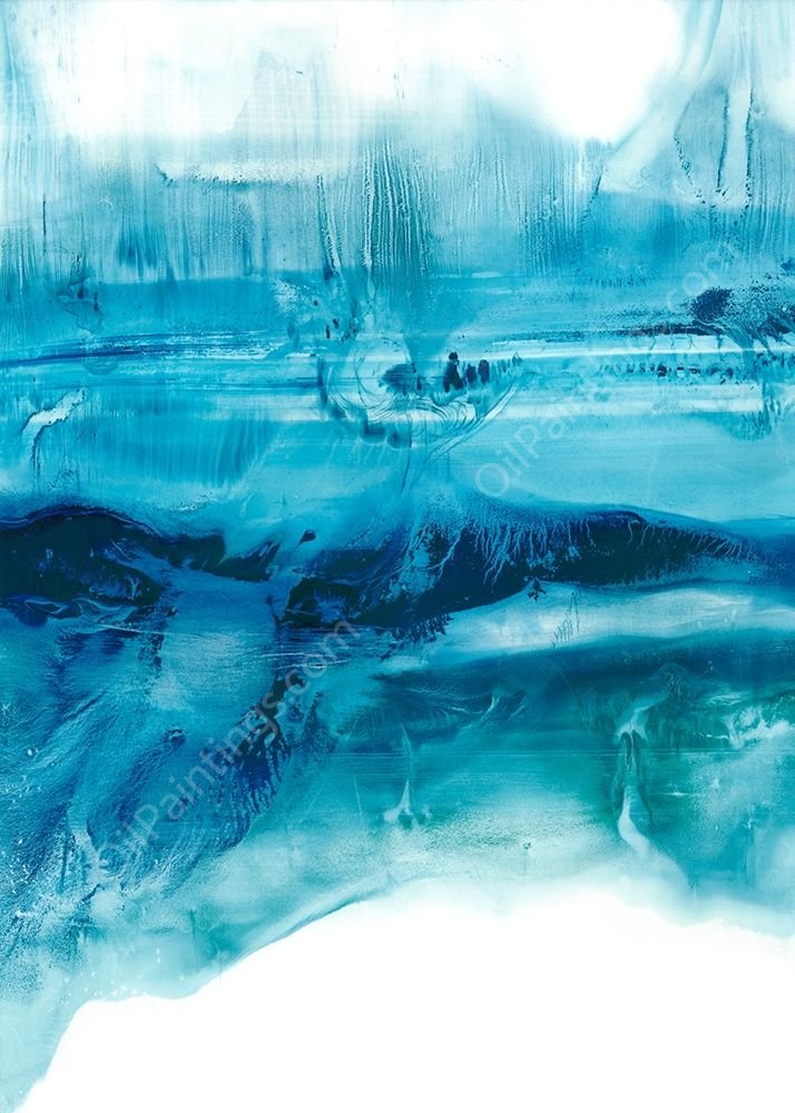 Aqua Mist I by Ethan Harper - Hand-Painted Oil Painting Reproduction