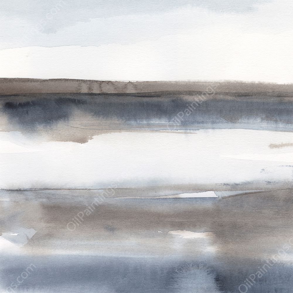 Blue-Grey Seas I by Ethan Harper - Hand-Painted Oil Painting Reproduction