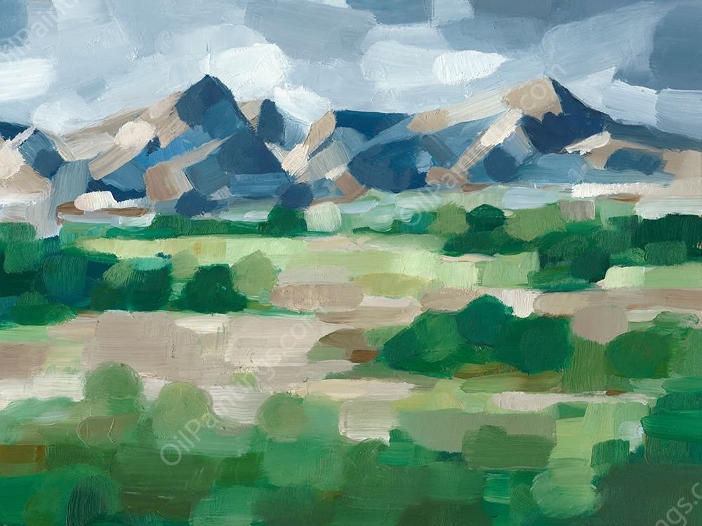 Blue Ridge Valley II by Ethan Harper - Hand-Painted Oil Painting Reproduction