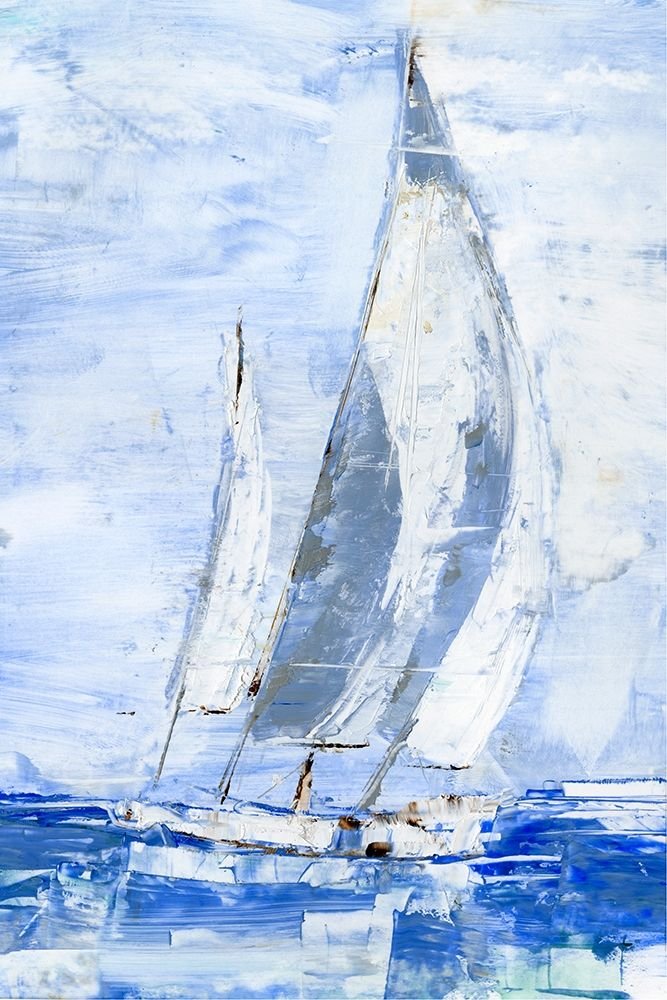 Blue Sails II by Ethan Harper - Hand-Painted Oil Painting Reproduction