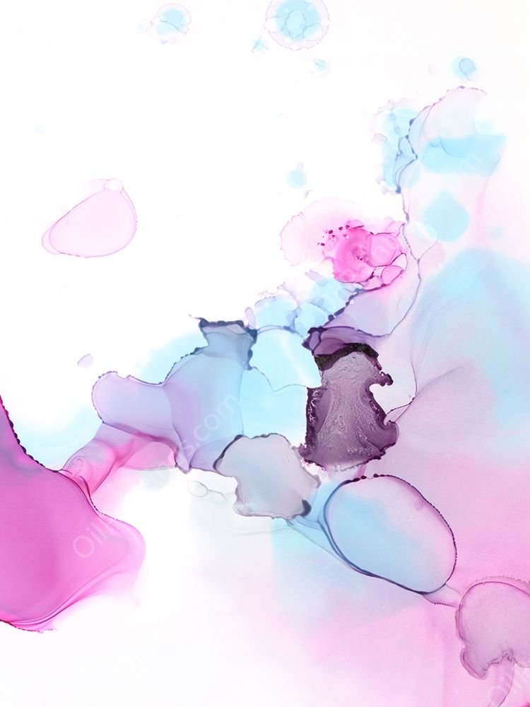 Fluid Magenta III by Ethan Harper - Hand-Painted Oil Painting Reproduction