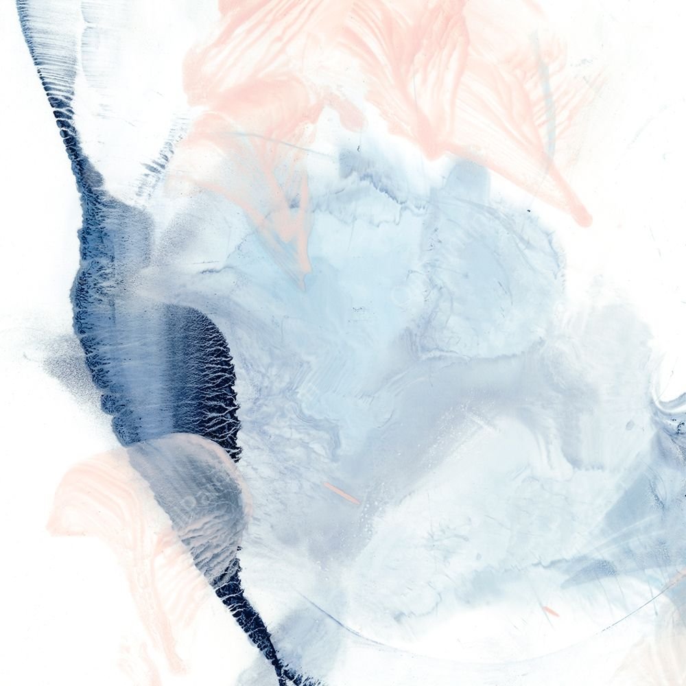 Indigo & Blush II by Ethan Harper - Hand-Painted Oil Painting Reproduction