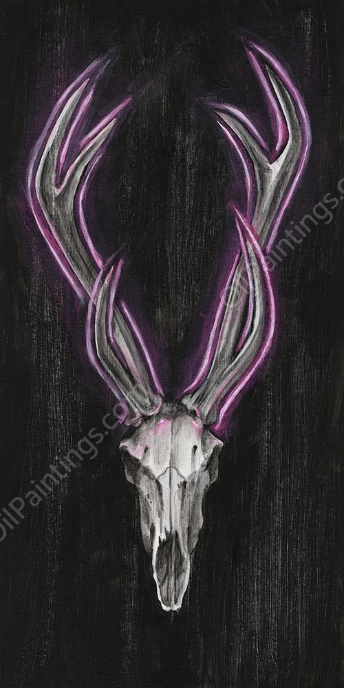 Neon European Mount I by Ethan Harper - Hand-Painted Oil Painting Reproduction