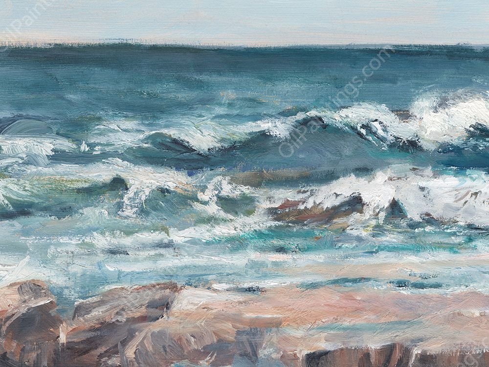 Ocean Breakers II by Ethan Harper - Hand-Painted Oil Painting Reproduction