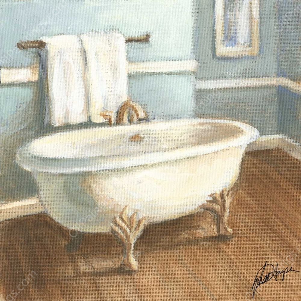 Porcelain Bath IV by Ethan Harper - Hand-Painted Oil Painting Reproduction