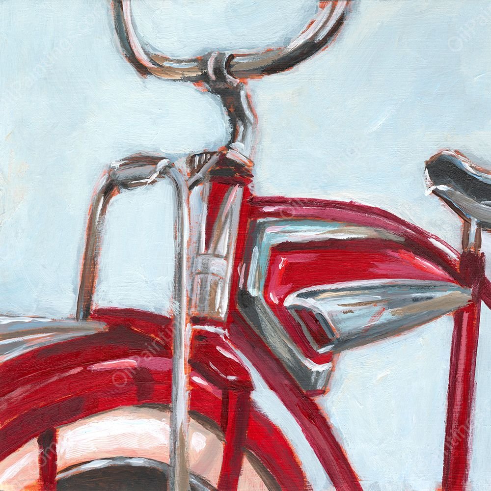 Retro Cycle II by Ethan Harper - Hand-Painted Oil Painting Reproduction