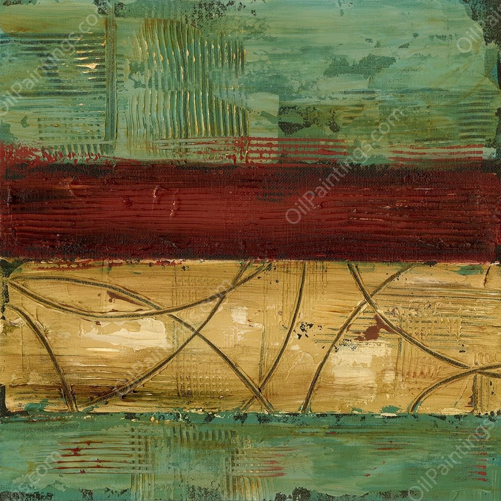 Ribbon Abstract I by Ethan Harper - Hand-Painted Oil Painting Reproduction