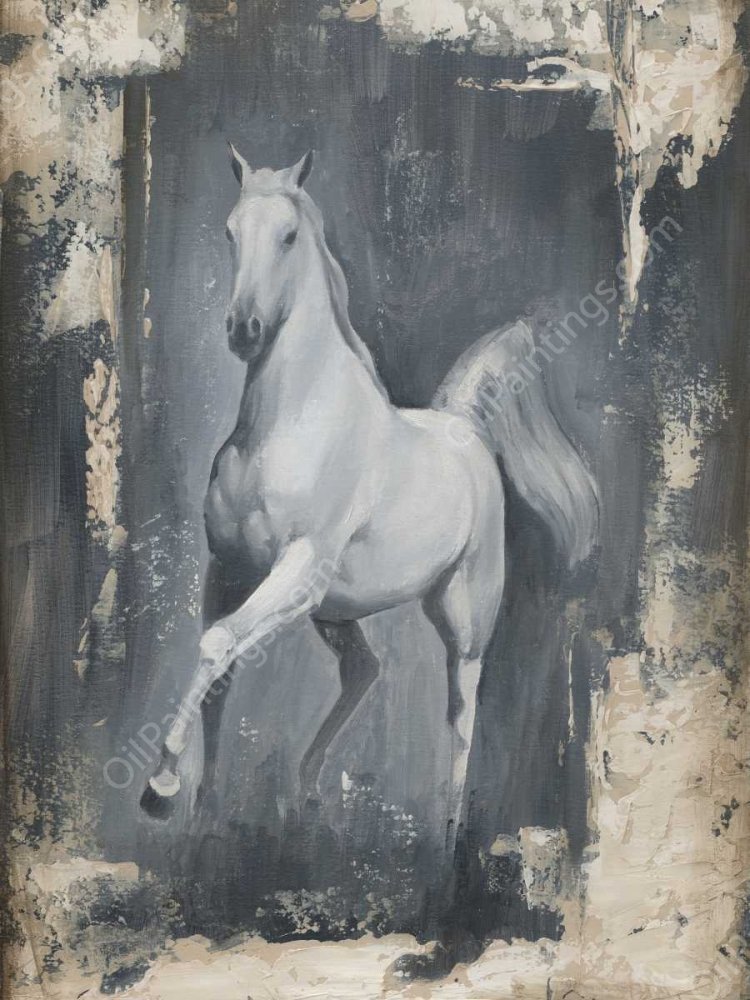 Running Stallion II by Ethan Harper - Hand-Painted Oil Painting Reproduction