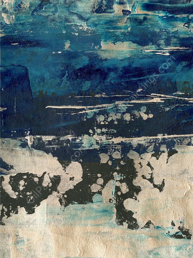 Silver Surf I by Ethan Harper - Hand-Painted Oil Painting Reproduction