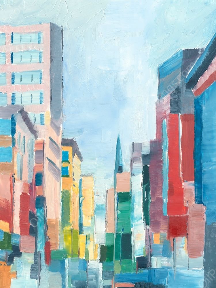 Uptown Contemporary I by Ethan Harper - Hand-Painted Oil Painting Reproduction