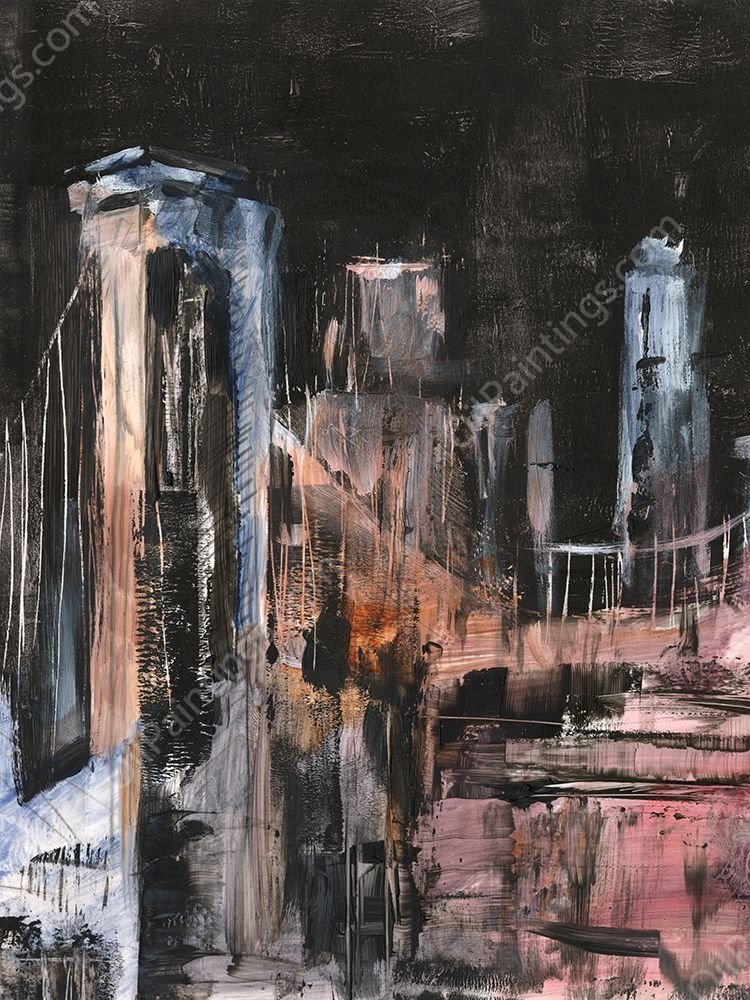 Urban Illumination II by Ethan Harper - Hand-Painted Oil Painting Reproduction