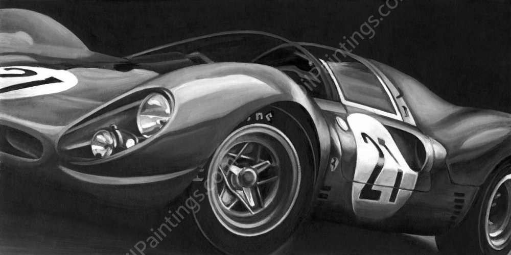 Vintage Racing II by Ethan Harper - Hand-Painted Oil Painting Reproduction