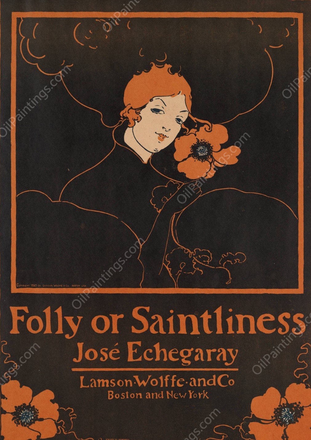 Folly or saintliness  by Ethel Reed - Hand-Painted Oil Painting Reproduction