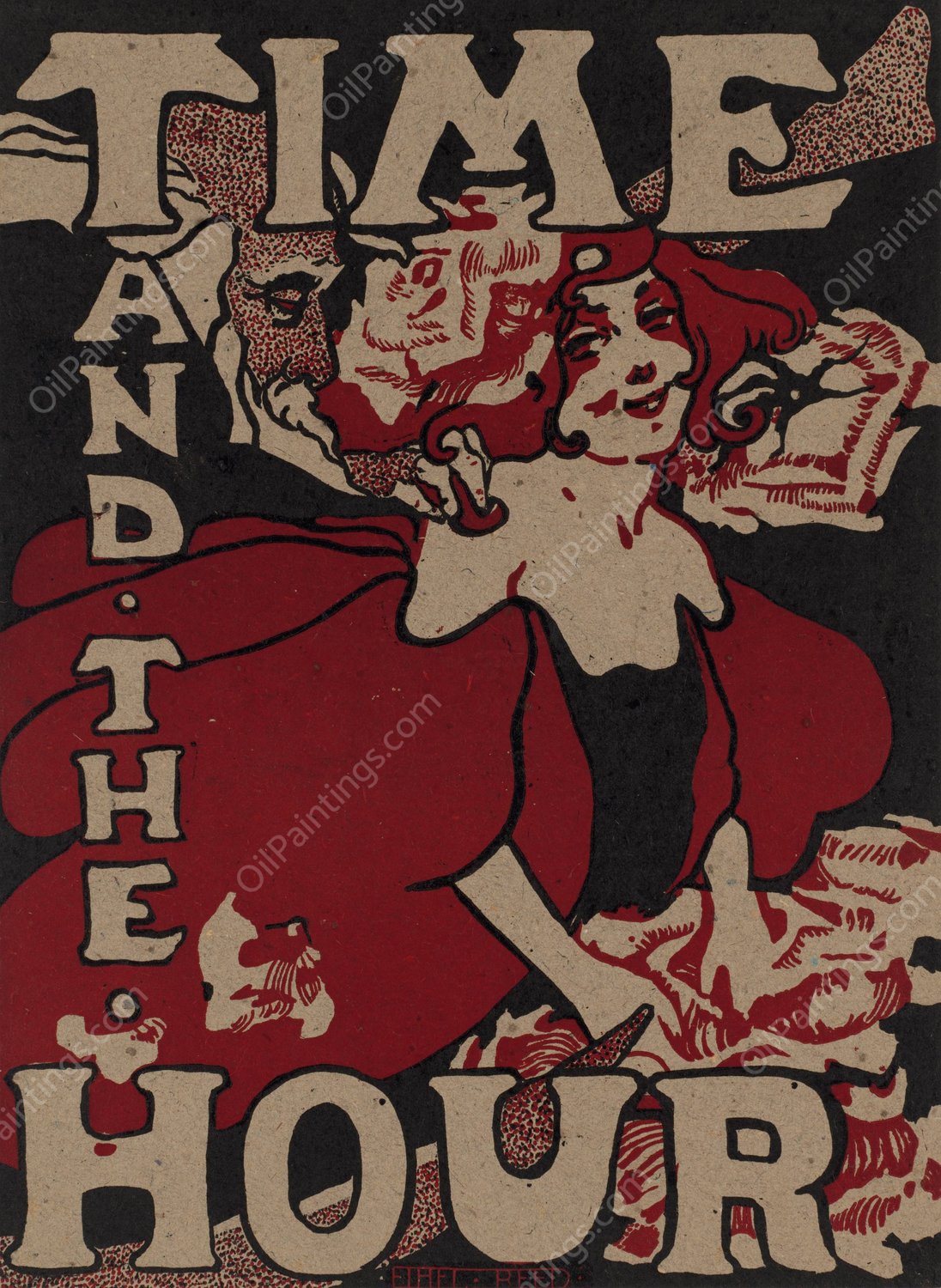 Time and the hour  by Ethel Reed - Hand-Painted Oil Painting Reproduction