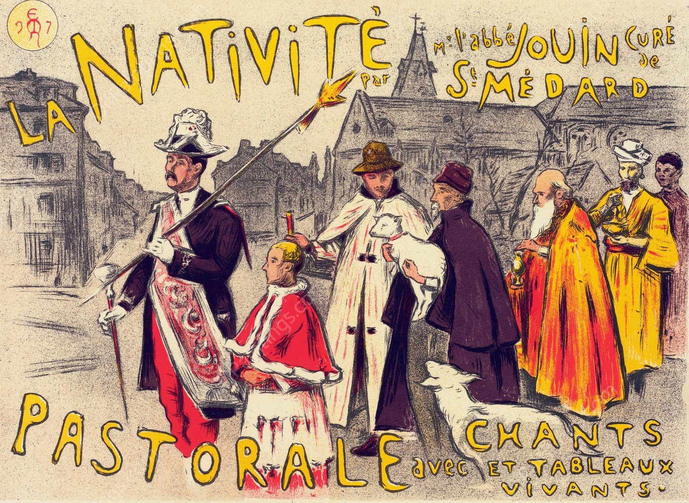 La Nativite  by Etienne Moreau-Nelaton - Hand-Painted Oil Painting Reproduction