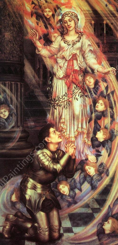Our Lady of Peace by Evelyn De Morgan - Hand-Painted Oil Painting Reproduction