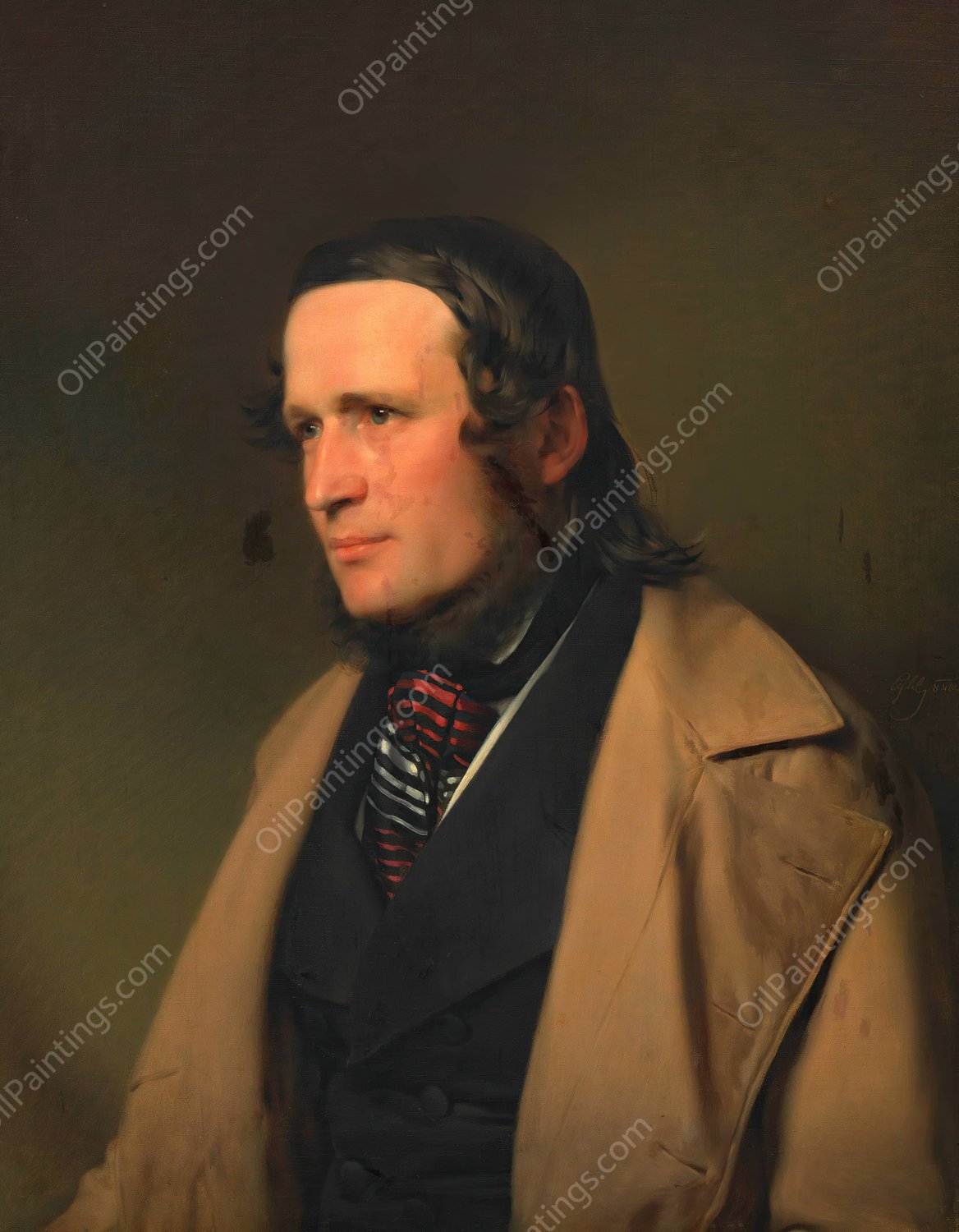 Carl Gross  by Franz Eybl - Hand-Painted Oil Painting Reproduction