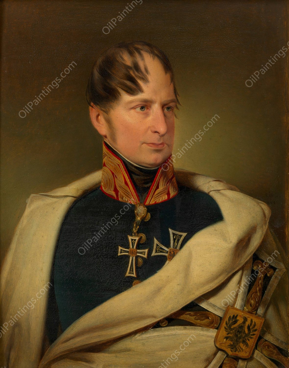 Erzherzog Maximilian als Hochmeister des Deutschen Ritterordens  by Franz Eybl - Hand-Painted Oil Painting Reproduction