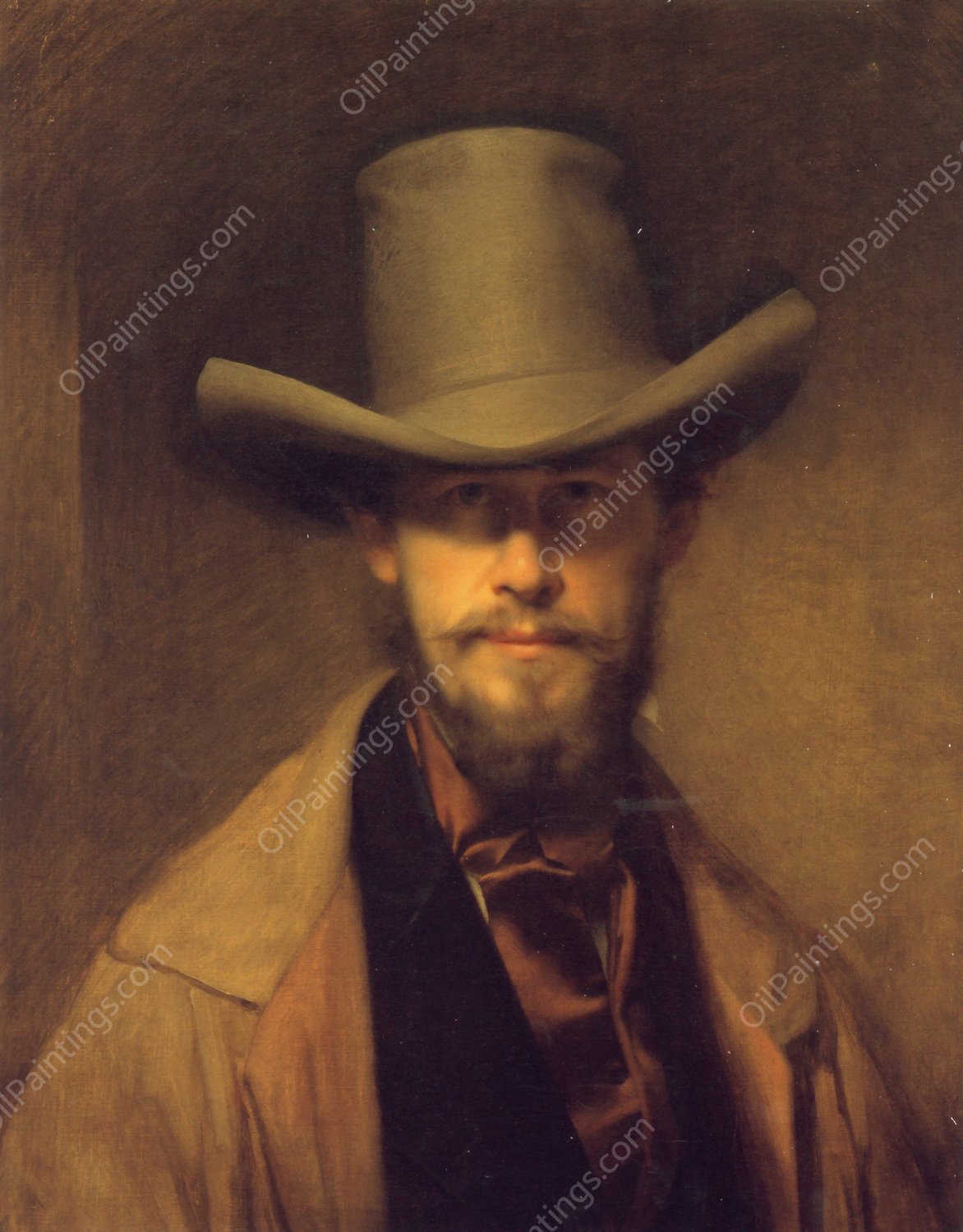Self-portrait  by Franz Eybl - Hand-Painted Oil Painting Reproduction