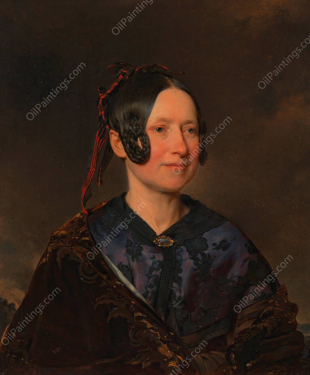 Sofie Fick  by Franz Eybl - Hand-Painted Oil Painting Reproduction