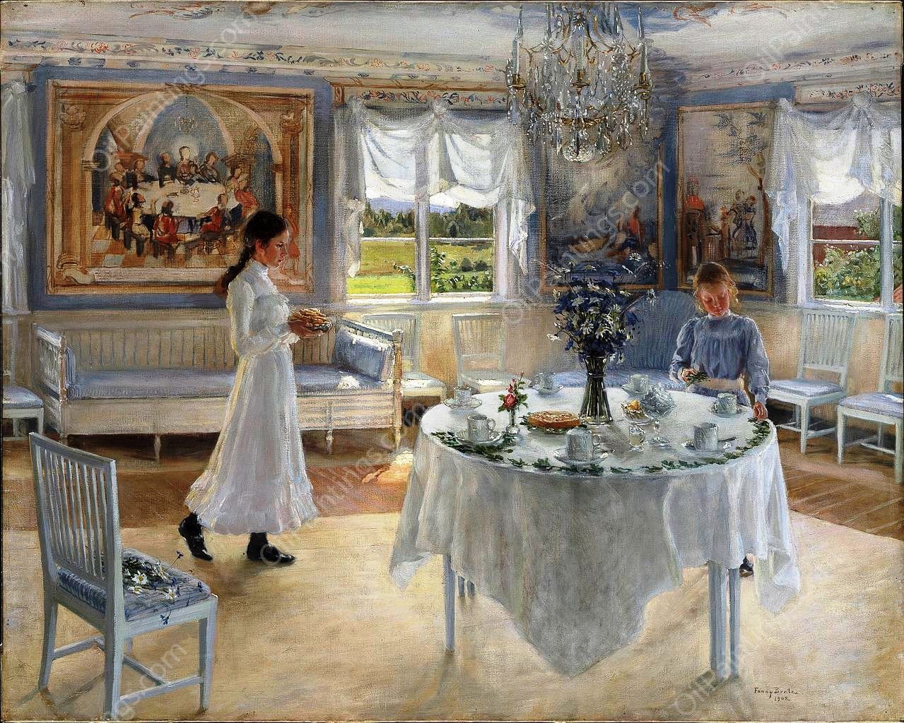 A Day of Celebration by Fanny Brate - Hand-Painted Oil Painting Reproduction
